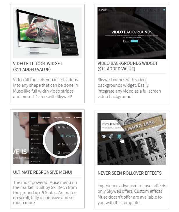 Skywell - MultiPurpose Adobe Muse Template - 11