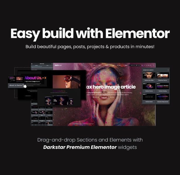 DarkStar - Dark Multipurpose WooCommerce Elementor WordPress Theme - 5