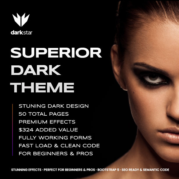 DarkStar - Ultimate Dark Multipurpose HTML Template - 1