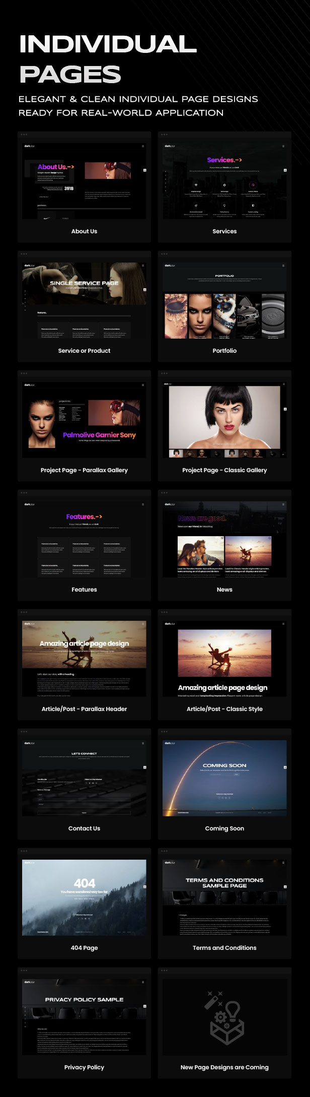 DarkStar - Ultimate Dark Multipurpose HTML Template - 13